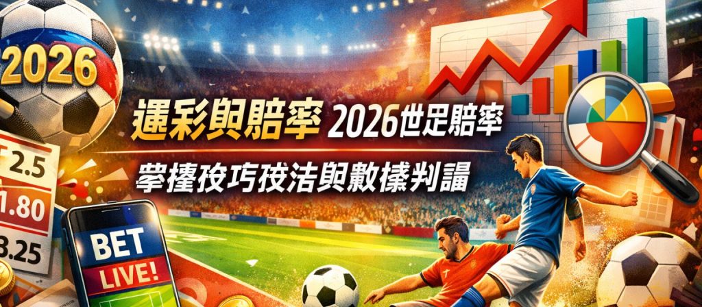 運彩與賠率2026世足賠率｜掌握投注技巧與數據判讀