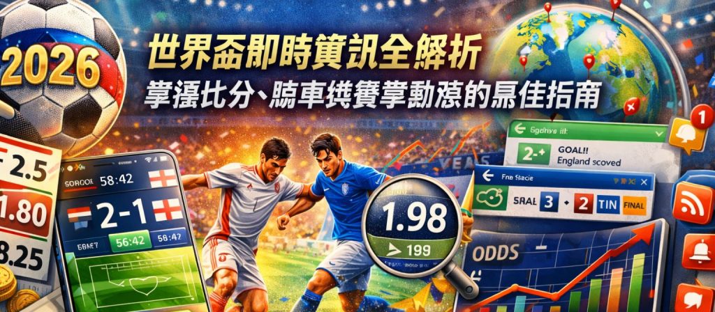 世界盃即時資訊全解析｜掌握比分、賠率與賽事動態的最佳指南
