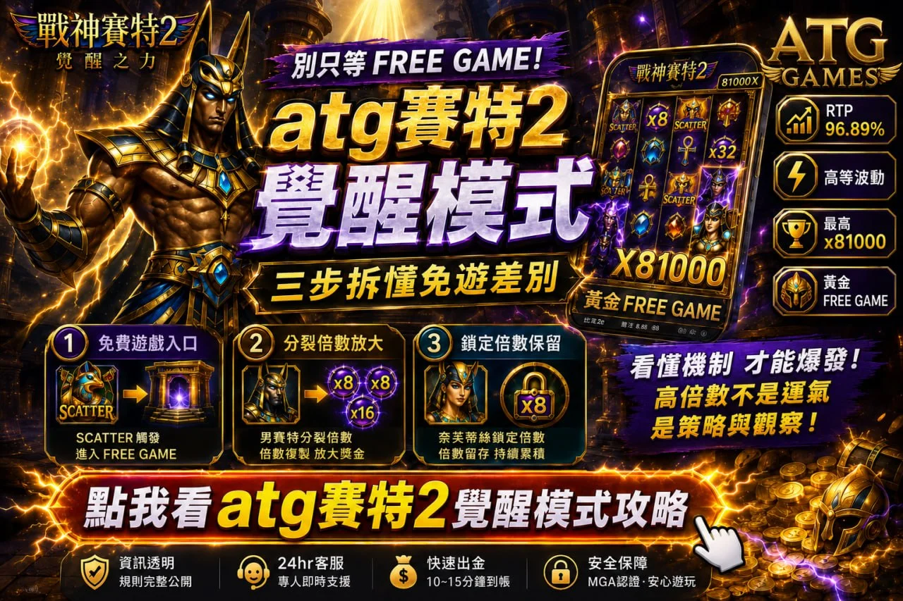 ATG3A娛樂城覺醒模式攻略，解析覺醒模式與Free Game免費遊戲差異，三步掌握3A娛樂城核心玩法。